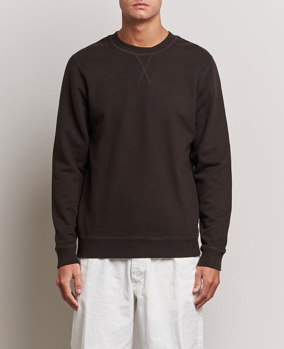 Mies | Puserot | Sunspel | Loopback Sweatshirt Coffee