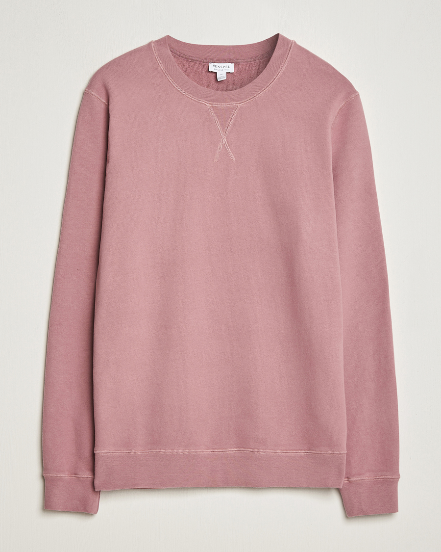 Mies | Puserot | Sunspel | Loopback Sweatshirt Vintage Pink