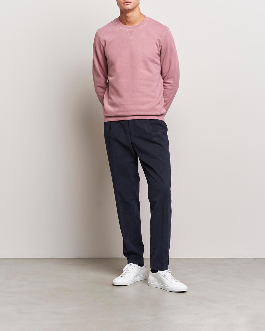 Mies | Puserot | Sunspel | Loopback Sweatshirt Vintage Pink