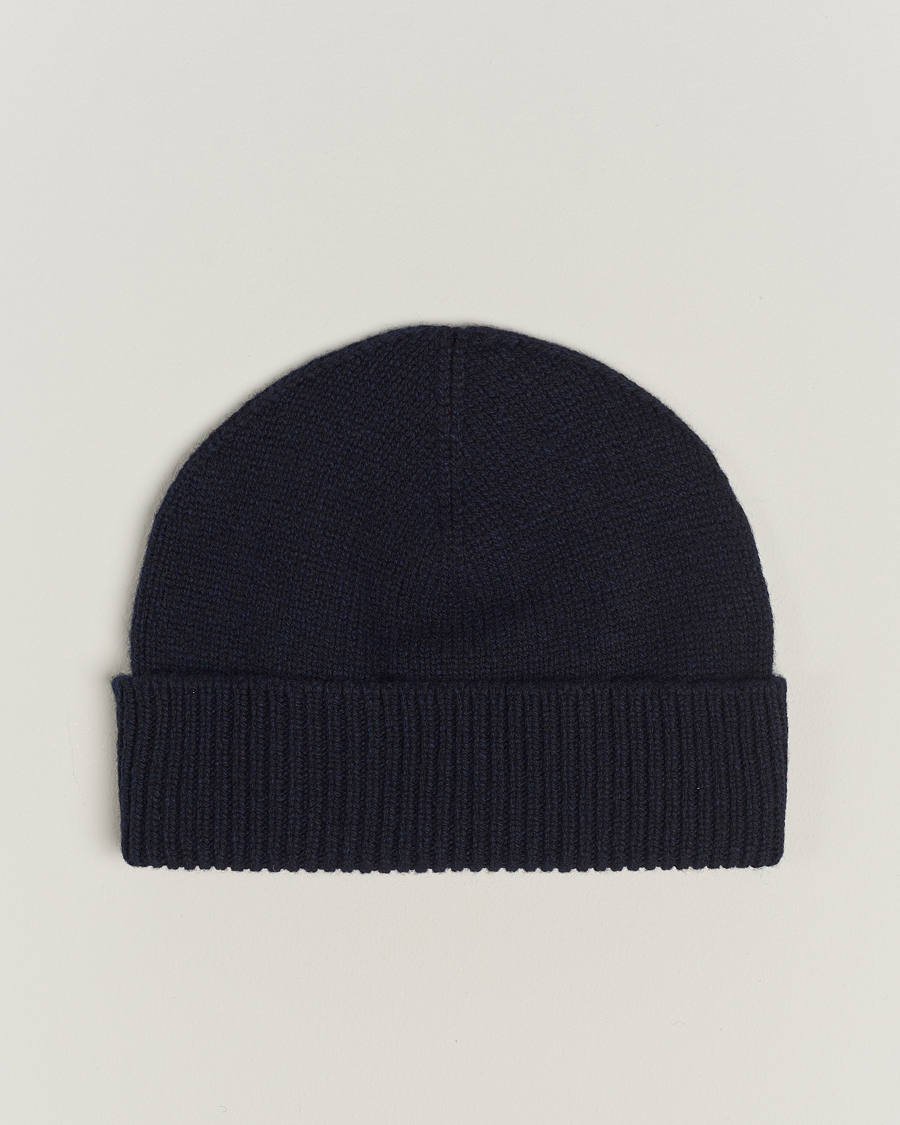 Mies | Sunspel Lambswool Hat Dark Navy | Sunspel | Lambswool Hat Dark Navy