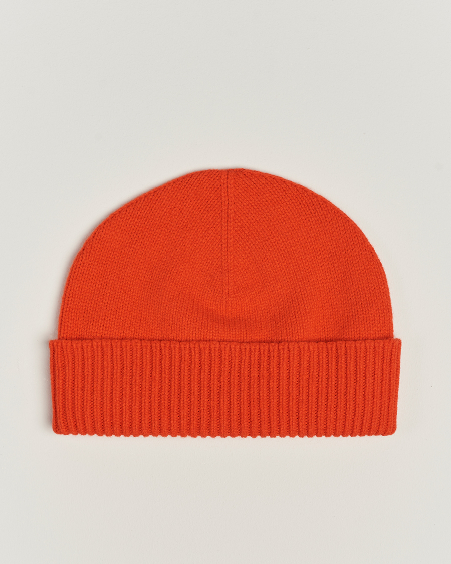 Mies | Sunspel Lambswool Hat Magma | Sunspel | Lambswool Hat Magma