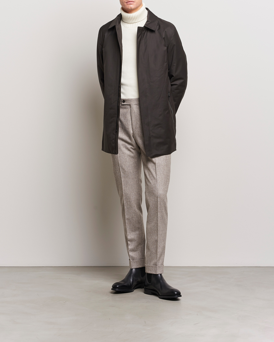 Mies | Takit | UBR | Regulator Coat Savile Dark Brown Wool