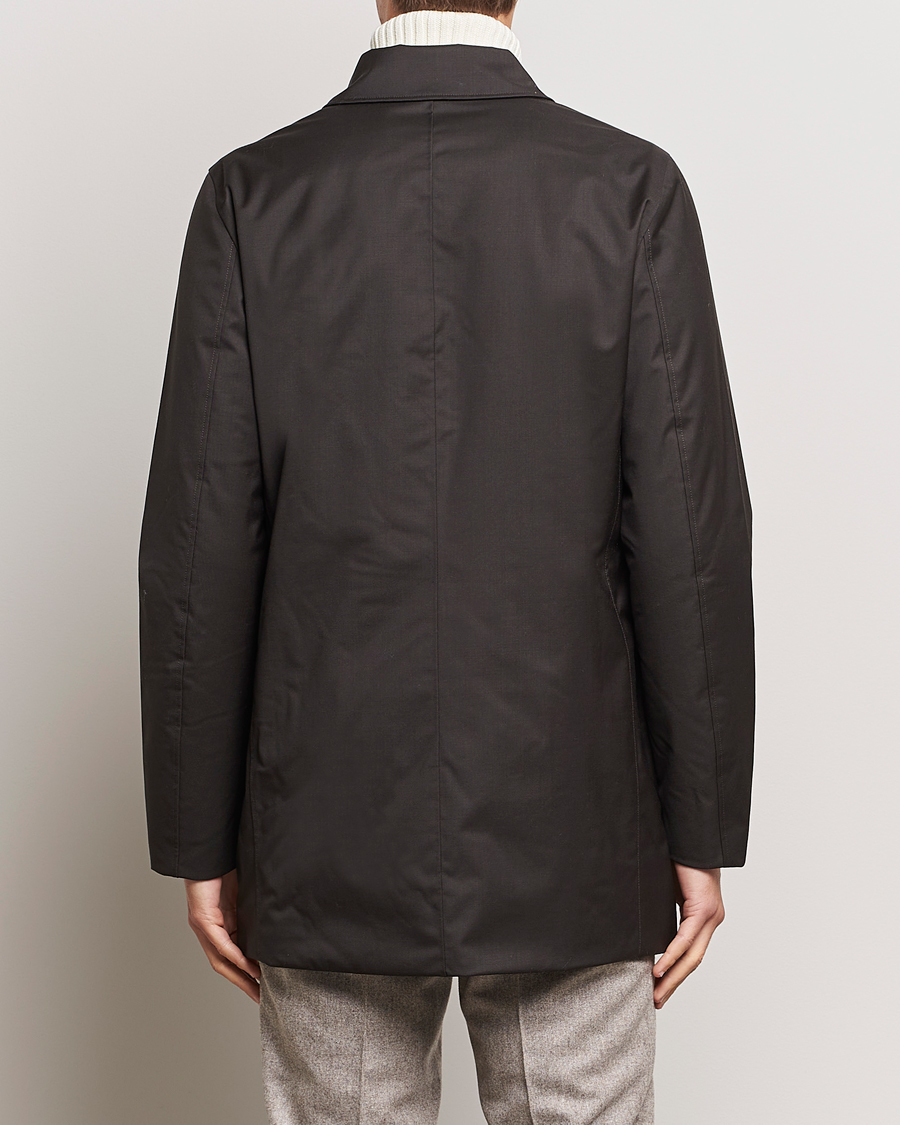 Mies | Takit | UBR | Regulator Coat Savile Dark Brown Wool