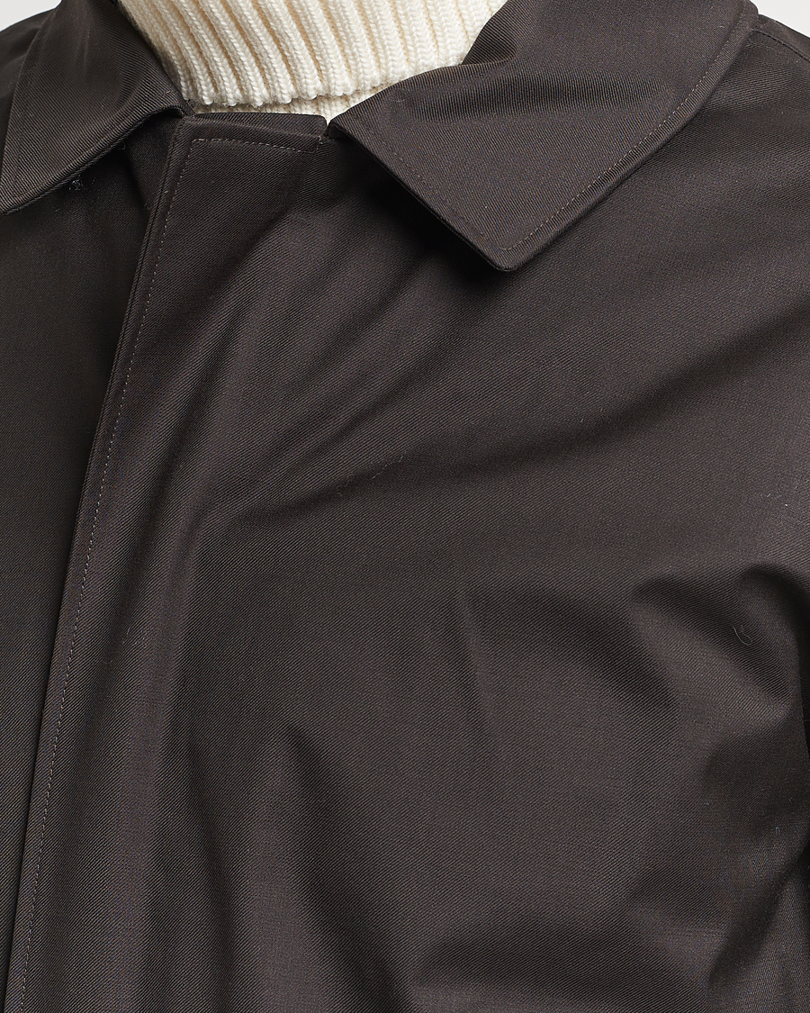 Mies | Takit | UBR | Regulator Coat Savile Dark Brown Wool