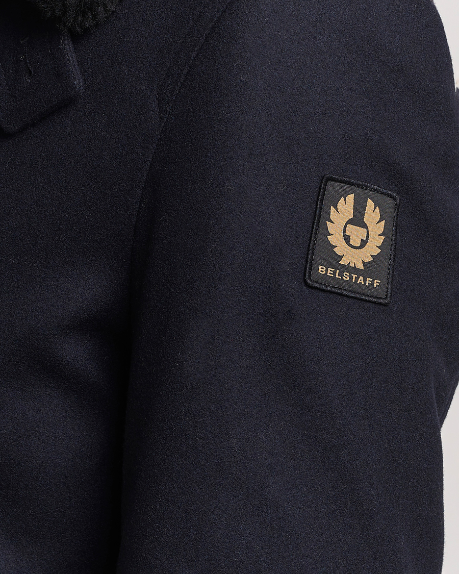 Mies | Takit | Belstaff | Ashridge Sherling Wool Peacoat Dark Ink