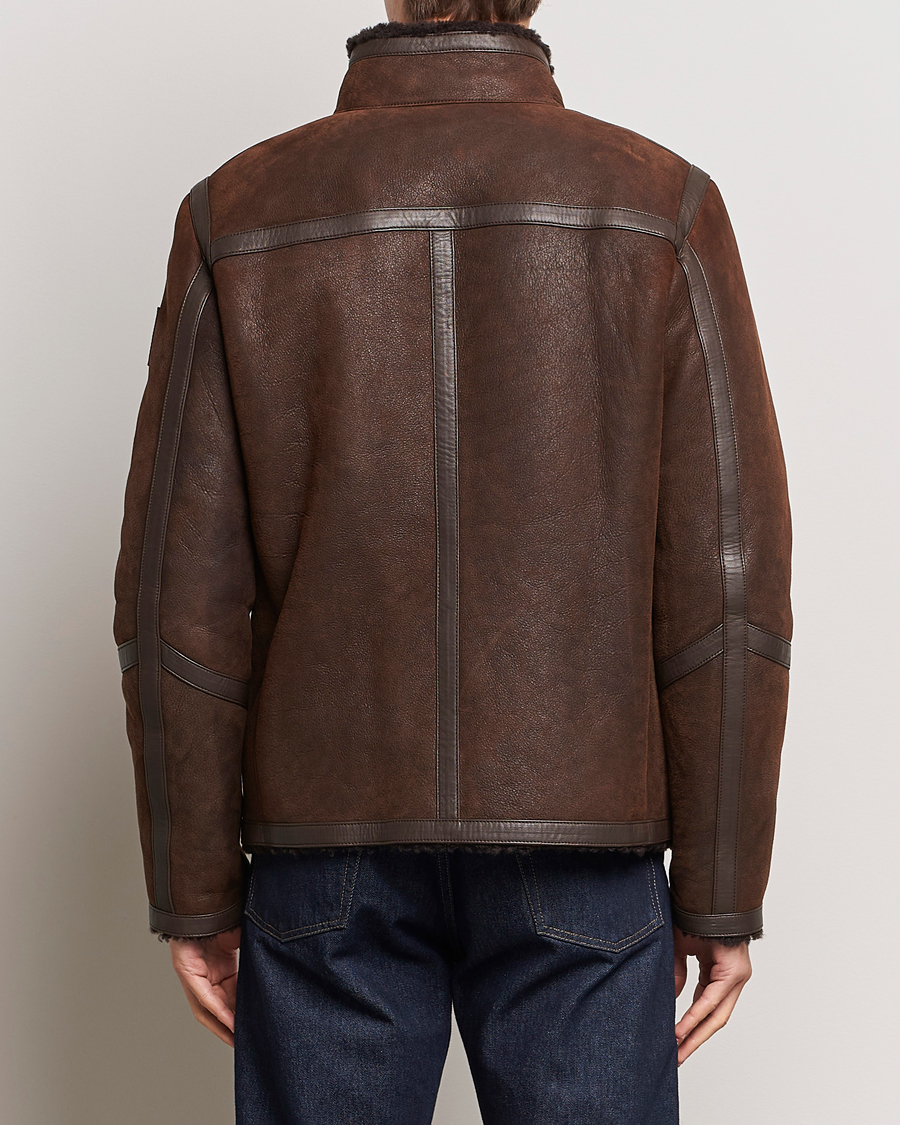 Mies | Takit | Belstaff | Tundra Sherling Leather Jacket Earth Brown