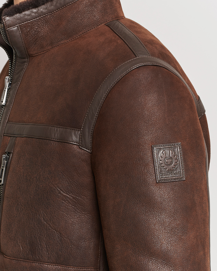 Mies | Takit | Belstaff | Tundra Sherling Leather Jacket Earth Brown