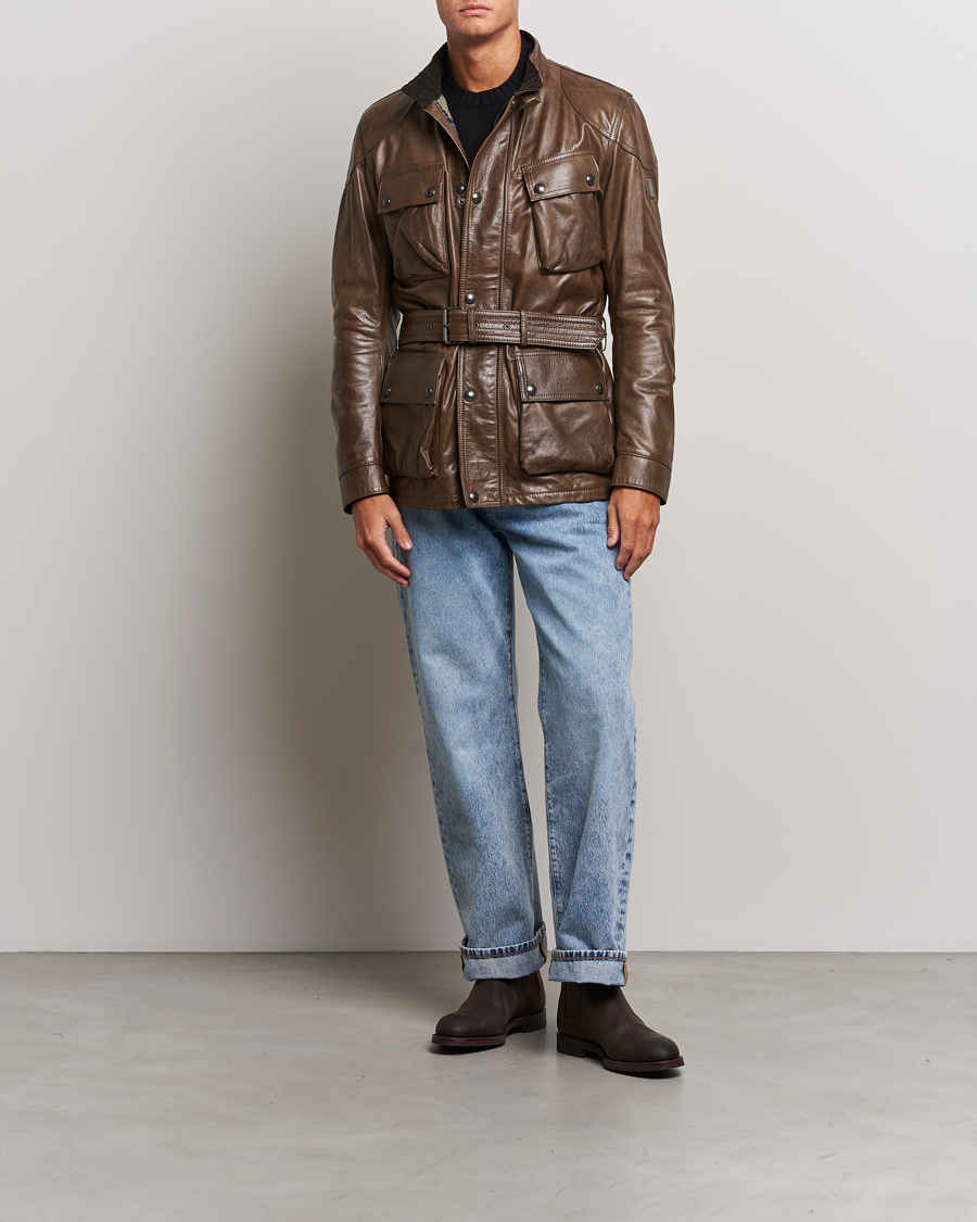 Mies | Takit | Belstaff | Trailmaster Panther Leather Jacket Antique Bronze