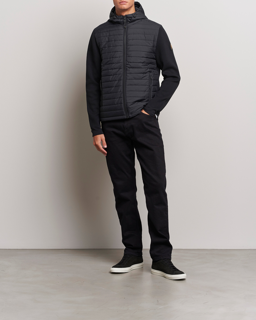 Mies | Takit | Belstaff | Vert Full Zip Hybrid Cardigan Black
