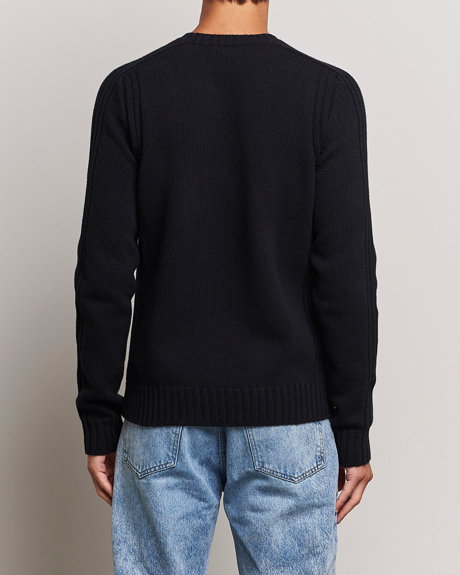 Mies | Puserot | Belstaff | Watch Wool Crewneck Black