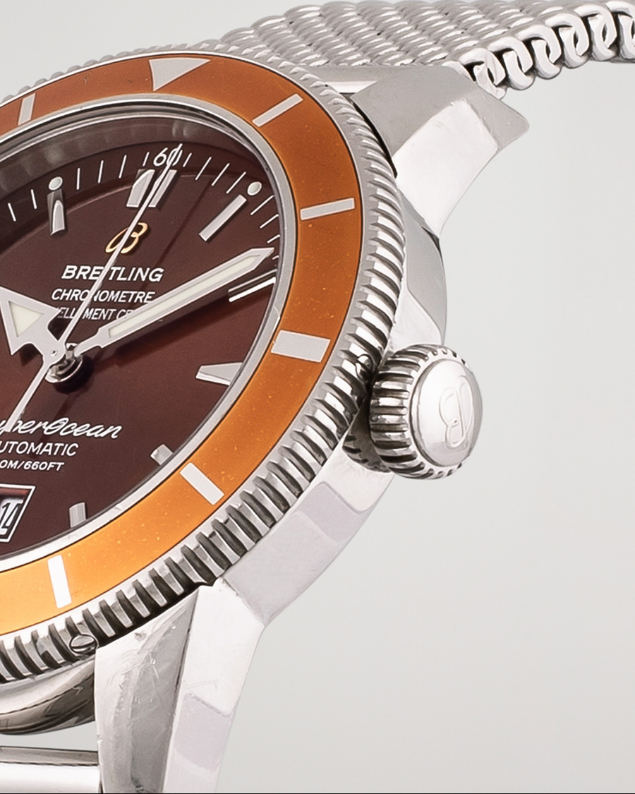Mies | Breitling Pre-Owned Superocean Heritage 46 A17320 Steel Brown | Breitling Pre-Owned | Superocean Heritage 46 A17320 Steel Brown