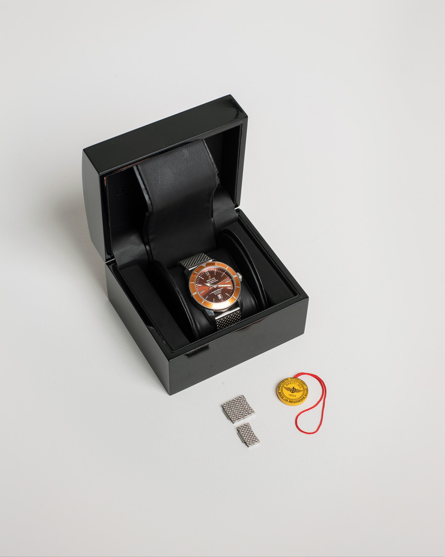 Mies | Breitling Pre-Owned Superocean Heritage 46 A17320 Steel Brown | Breitling Pre-Owned | Superocean Heritage 46 A17320 Steel Brown