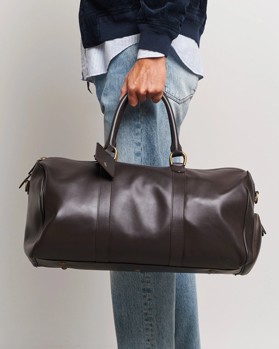 Mies |  | Polo Ralph Lauren | Leather Duffle Bag  Dark Brown