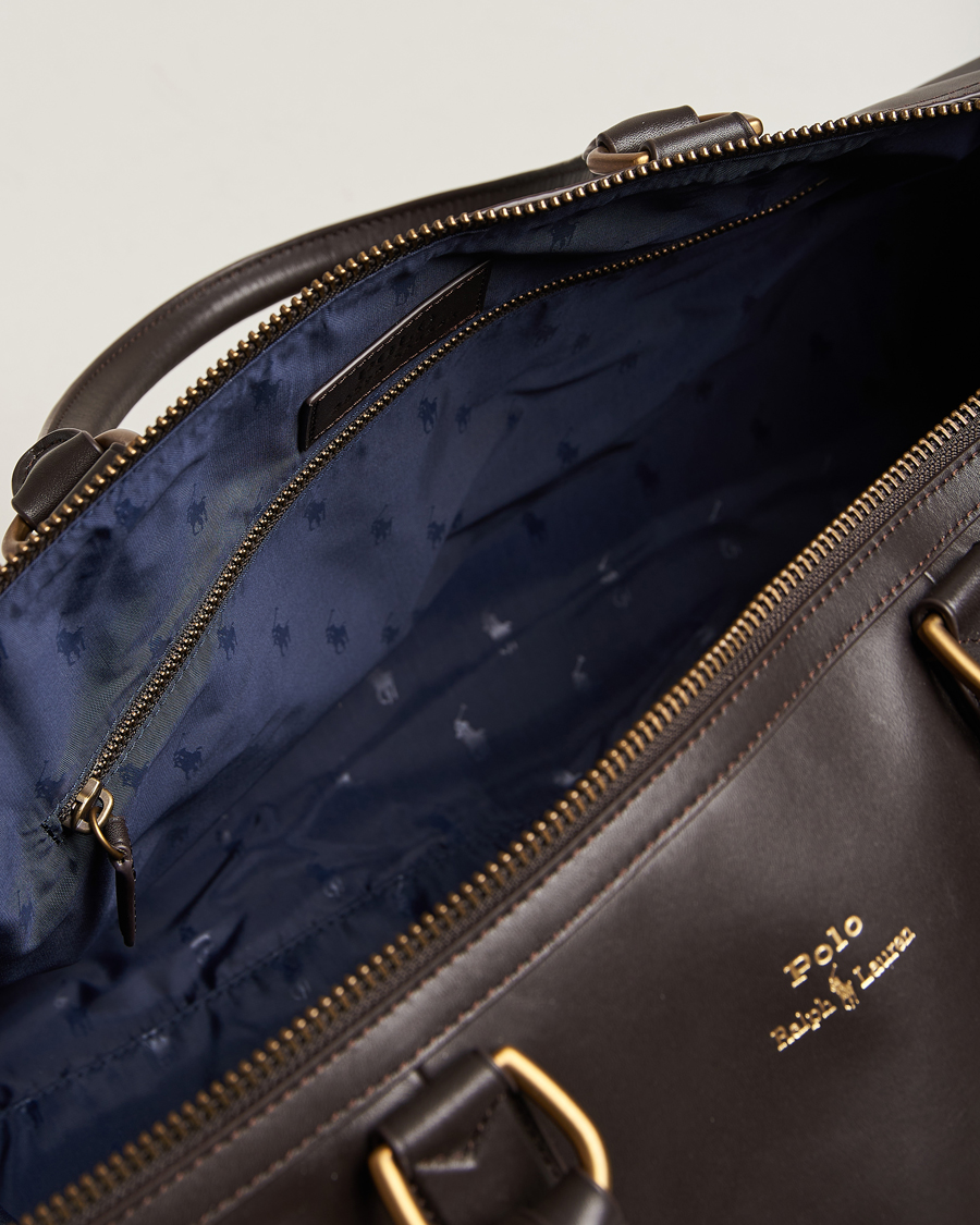 Mies | Polo Ralph Lauren Leather Duffle Bag Dark Brown | Polo Ralph Lauren | Leather Duffle Bag Dark Brown