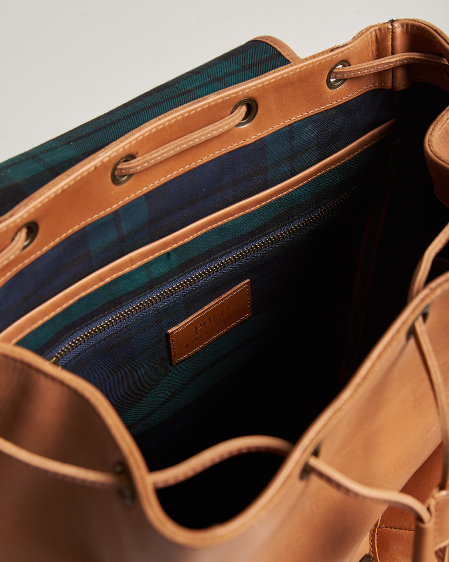 Mies | Polo Ralph Lauren Heritage Leather Backpack Tan | Polo Ralph Lauren | Heritage Leather Backpack Tan