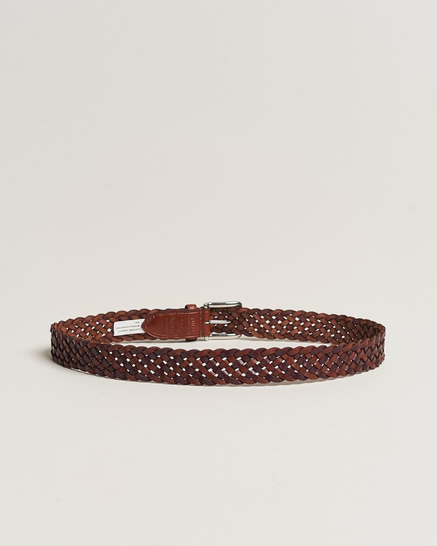 Mies | Polo Ralph Lauren Braided Belt Saddle Brown/Dk Brown W38 | Polo Ralph Lauren | Braided Belt Saddle Brown/Dk Brown W38