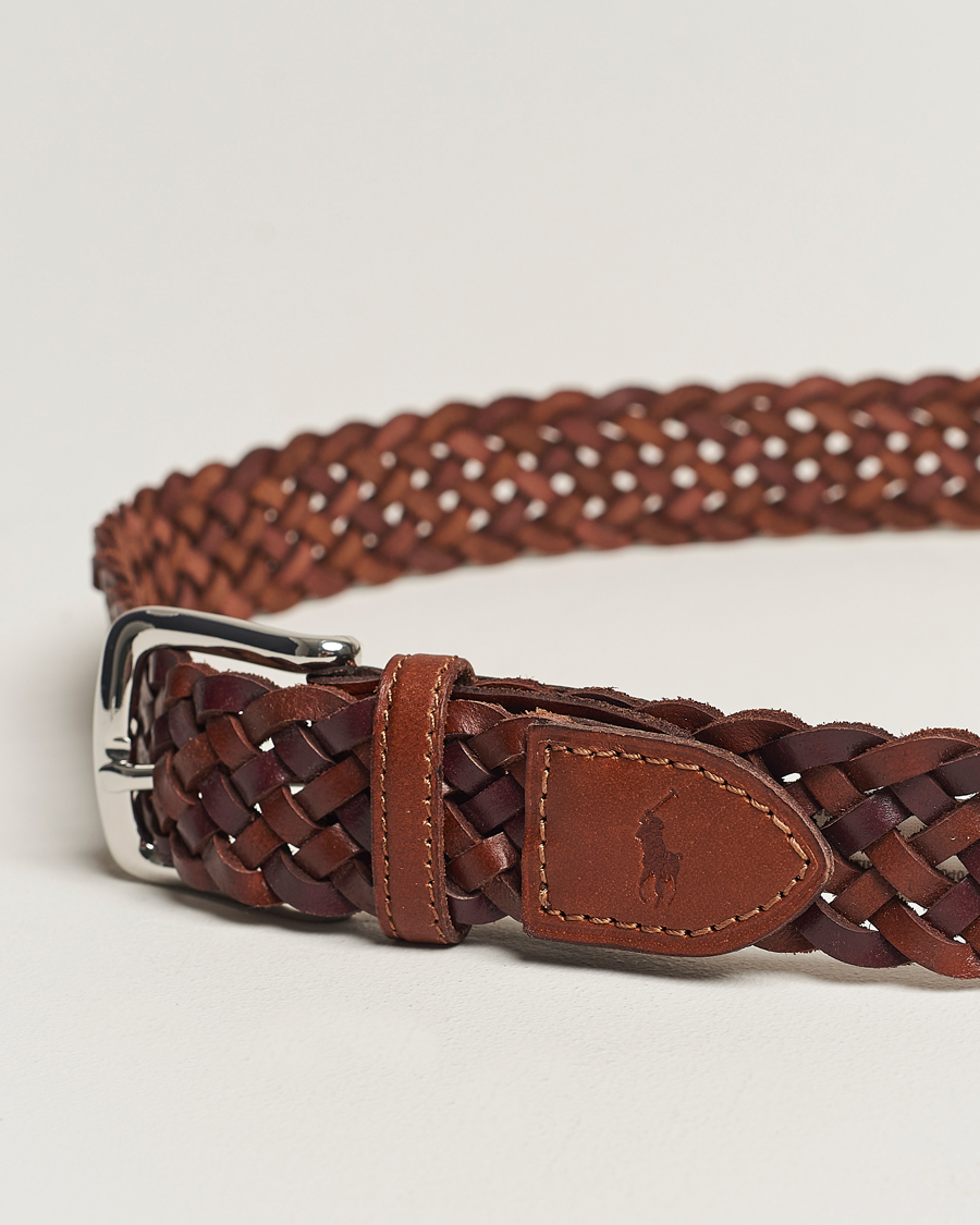 Mies | Polo Ralph Lauren Braided Belt Saddle Brown/Dk Brown W38 | Polo Ralph Lauren | Braided Belt Saddle Brown/Dk Brown W38