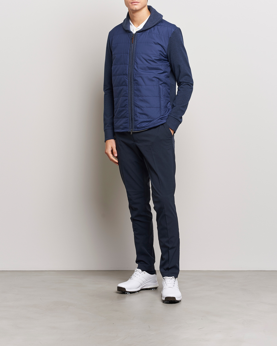 Mies | Puserot | RLX Ralph Lauren | Fine Terry Cardigan Blue Heather