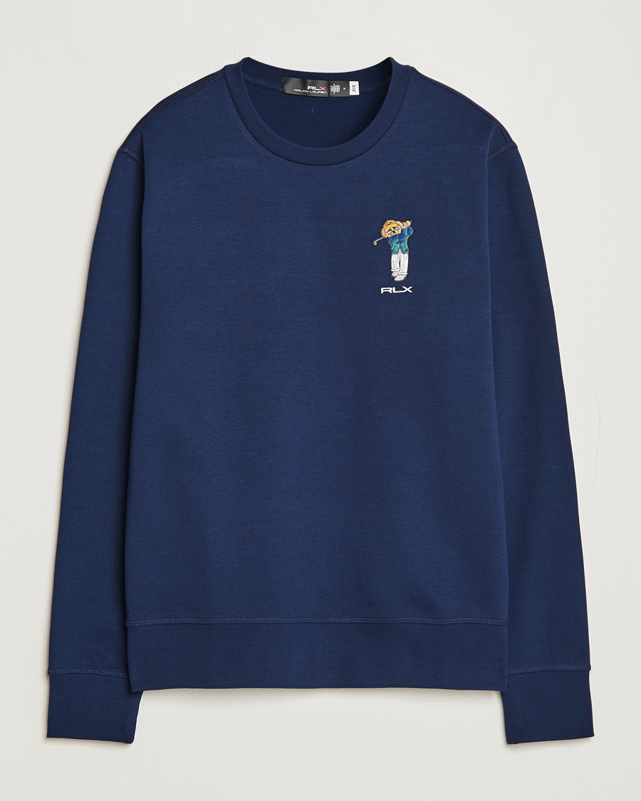 Mies | Puserot | RLX Ralph Lauren | Bear Double Knit Pullover French Navy