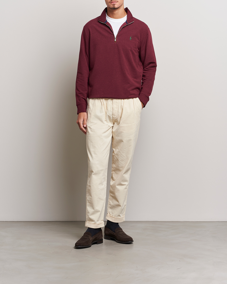 Mies | Puserot | Polo Ralph Lauren Golf | Terry Jersey Half Zip Sweater Wine Heather