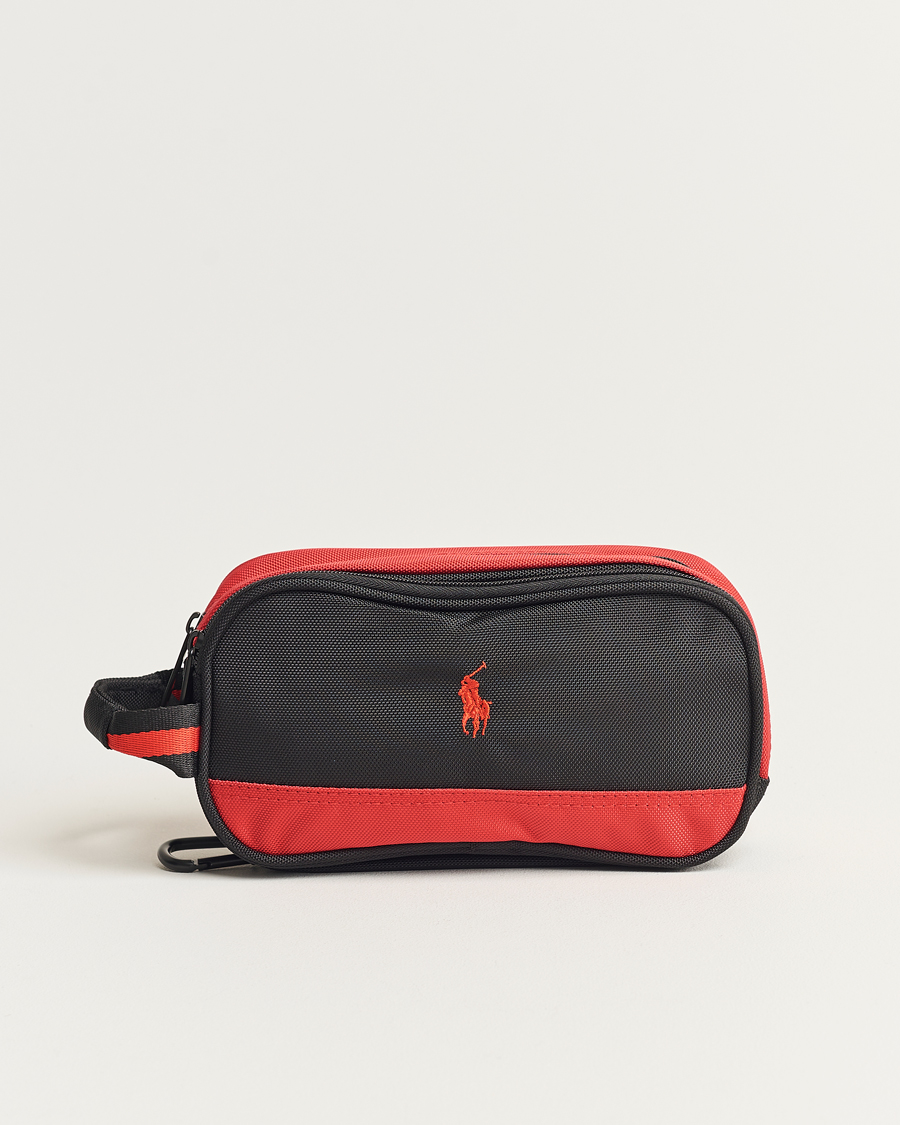 Mies | RLX Ralph Lauren Large Washbag Black/Red | RLX Ralph Lauren | Large Washbag Black/Red