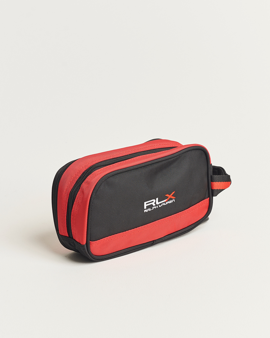 Mies | RLX Ralph Lauren Large Washbag Black/Red | RLX Ralph Lauren | Large Washbag Black/Red