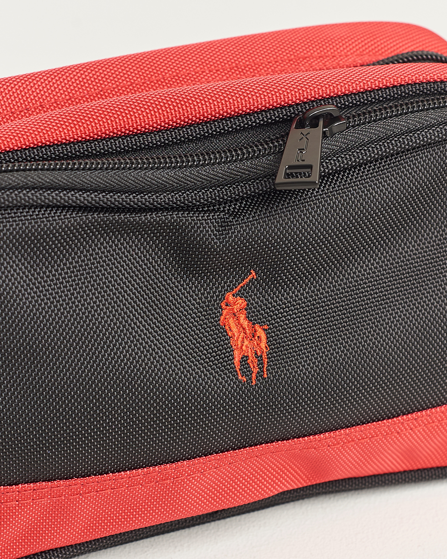 Mies | RLX Ralph Lauren Large Washbag Black/Red | RLX Ralph Lauren | Large Washbag Black/Red