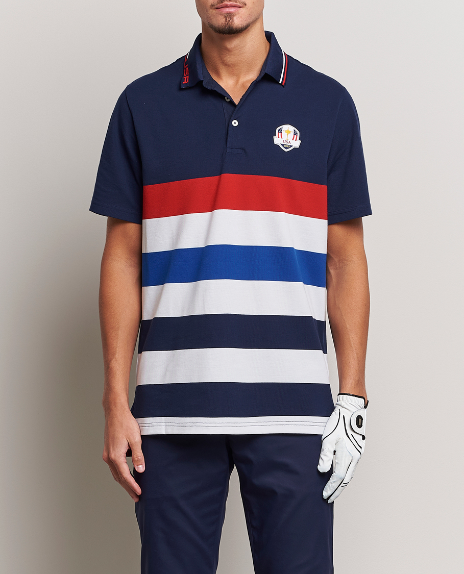 Mies |  | RLX Ralph Lauren | Ryder Cup Stripe Pique French Navy/Multi