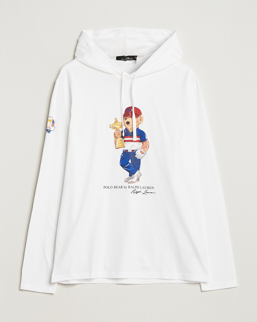 Mies | Puserot | RLX Ralph Lauren | Ryder Cup Bear Hoodie Pure White