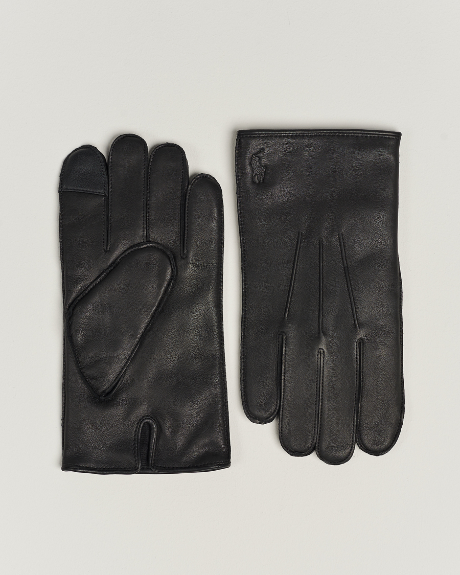 Mies | Polo Ralph Lauren Leather Gloves Black | Polo Ralph Lauren | Leather Gloves Black