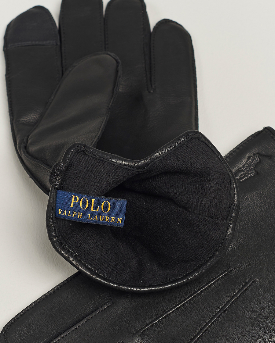 Mies | Polo Ralph Lauren Leather Gloves Black | Polo Ralph Lauren | Leather Gloves Black