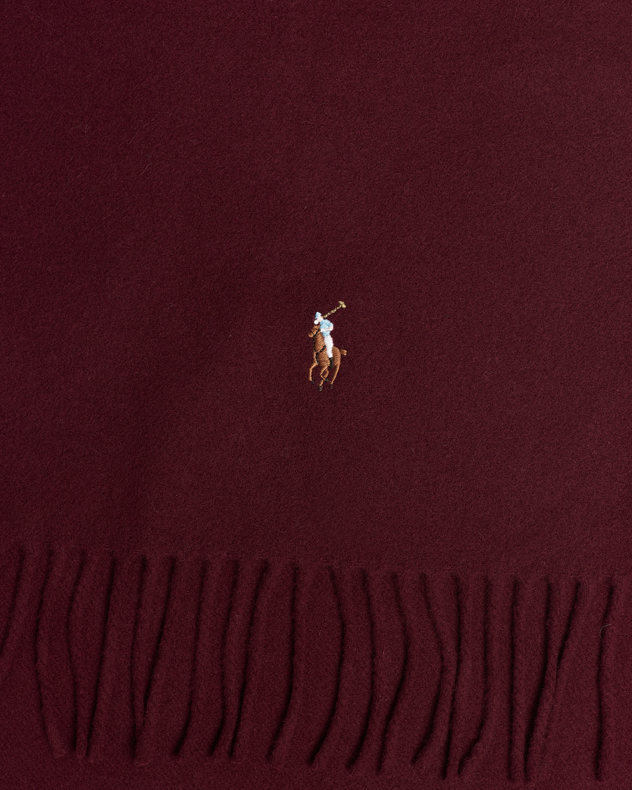 Mies | Polo Ralph Lauren Signature Wool Scarf Harvard Wine | Polo Ralph Lauren | Signature Wool Scarf Harvard Wine