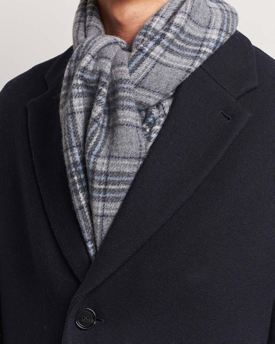 Mies | Polo Ralph Lauren Wool Checked Scarf Grey | Polo Ralph Lauren | Wool Checked Scarf Grey