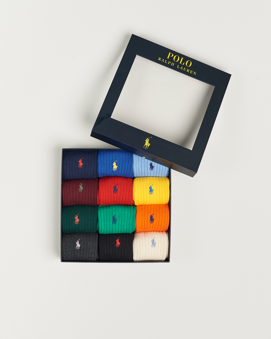 Mies | Alusvaatteet | Polo Ralph Lauren | 12-Pack Cotton Crew Socks Multi