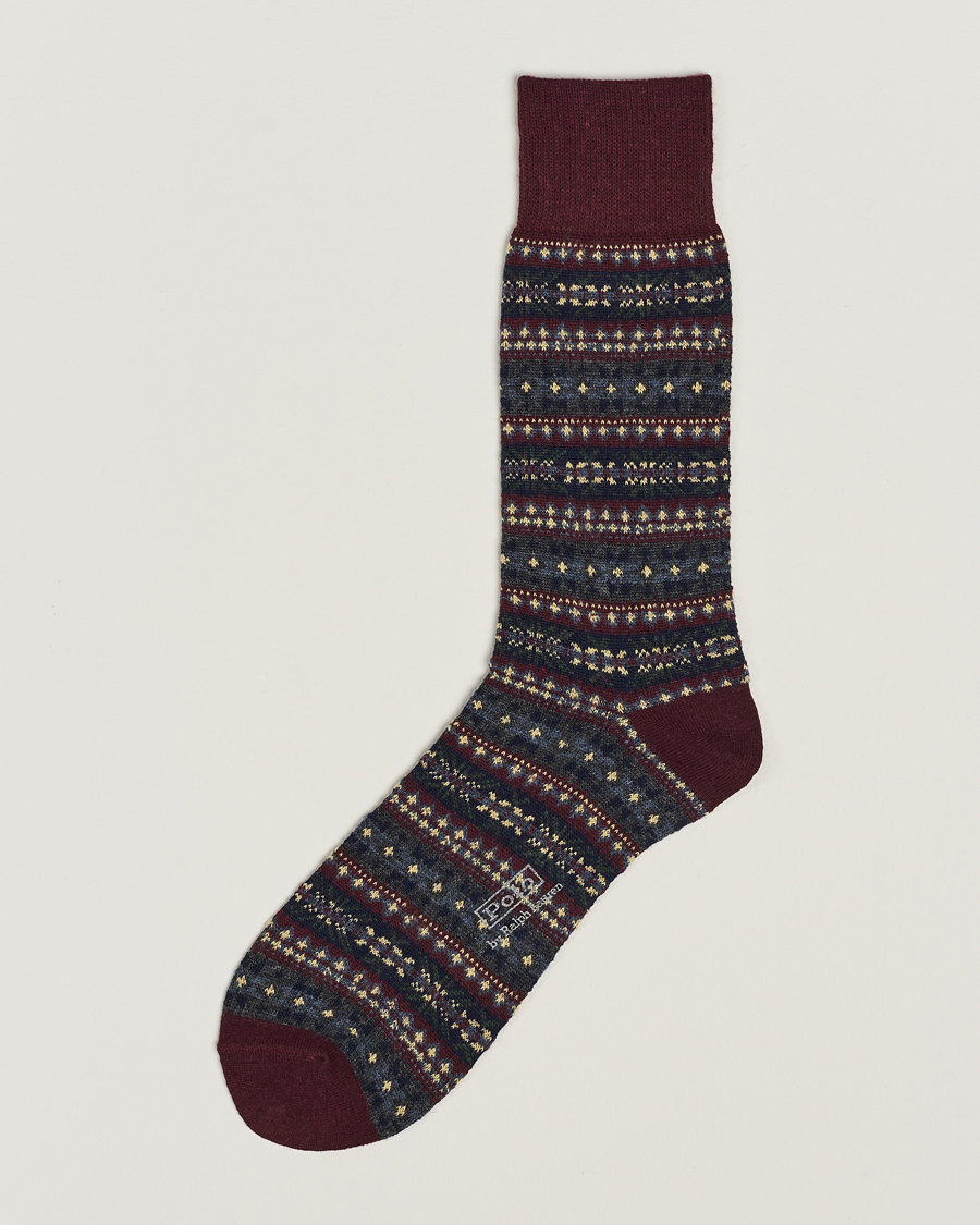 Mies | Alusvaatteet | Polo Ralph Lauren | Wool Fairisle Socks Wine