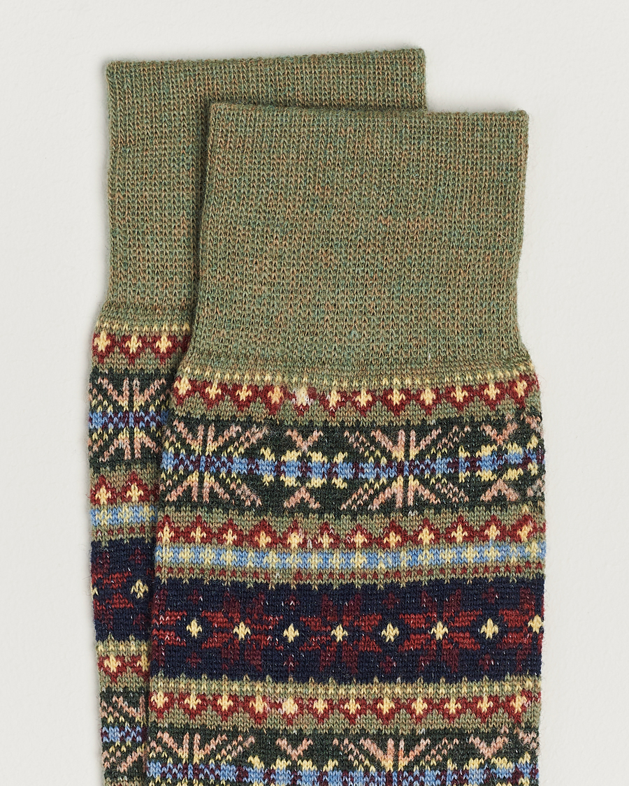 Mies | Alusvaatteet | Polo Ralph Lauren | Wool Fairisle Socks Loden