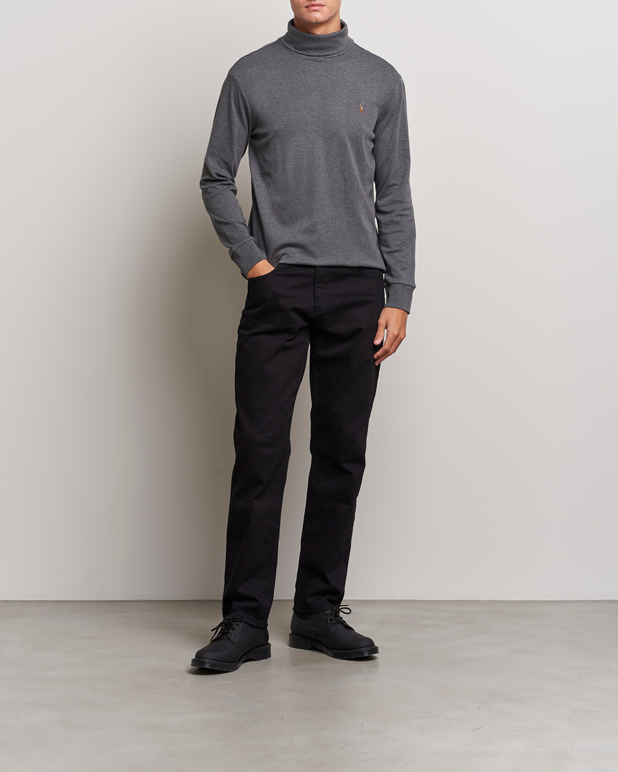 Mies | Puserot | Polo Ralph Lauren | Luxury Pima Cotton Rollneck Barclay Heather