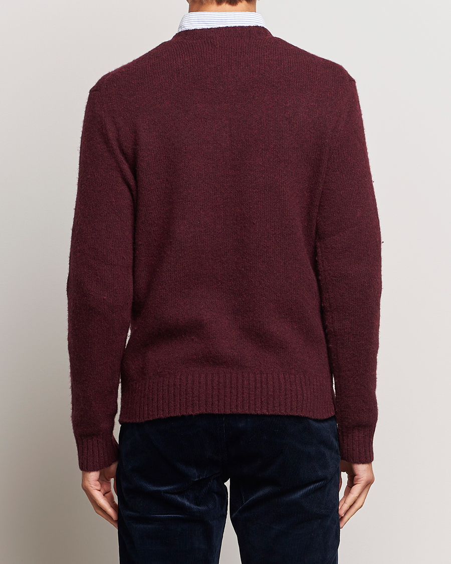 Mies | Puserot | Polo Ralph Lauren | Wool/Cashmere Knitted Bear Sweater Aged Wine Heather