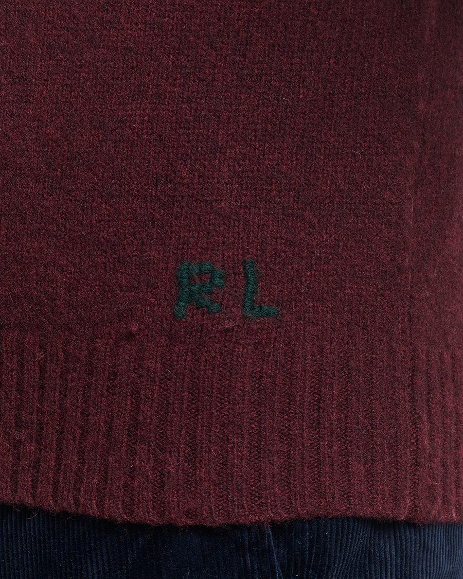 Mies | Puserot | Polo Ralph Lauren | Wool/Cashmere Knitted Bear Sweater Aged Wine Heather