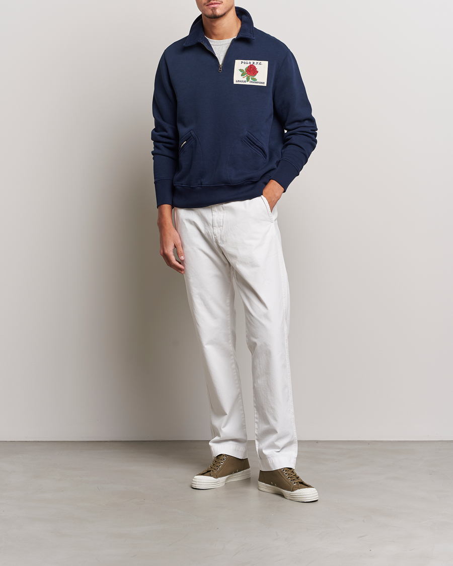 Mies | Puserot | Polo Ralph Lauren | Logo Cotton Half Zip Cruise Navy