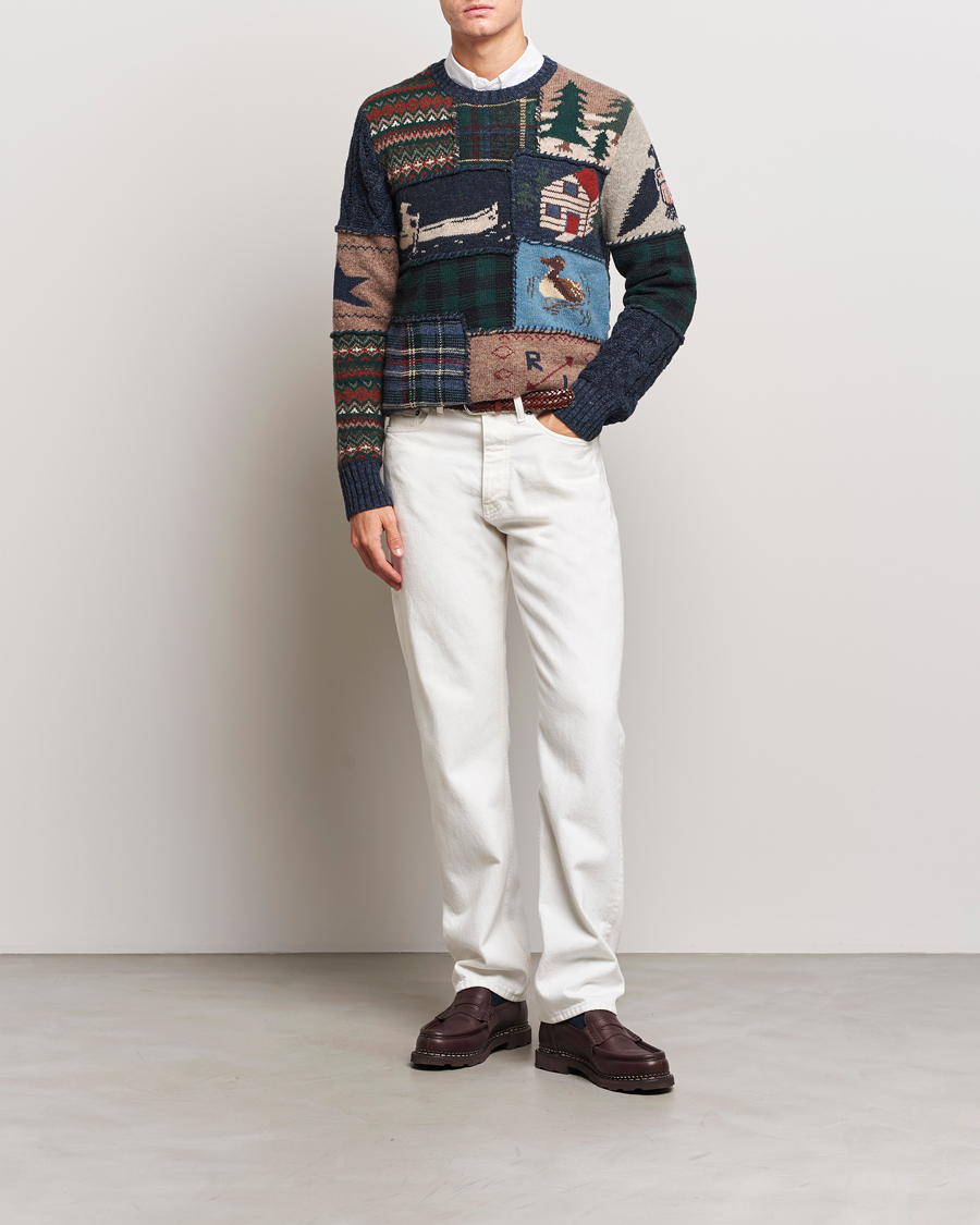Mies | Puserot | Polo Ralph Lauren | Wool Patchwork Knitted Sweater Multi