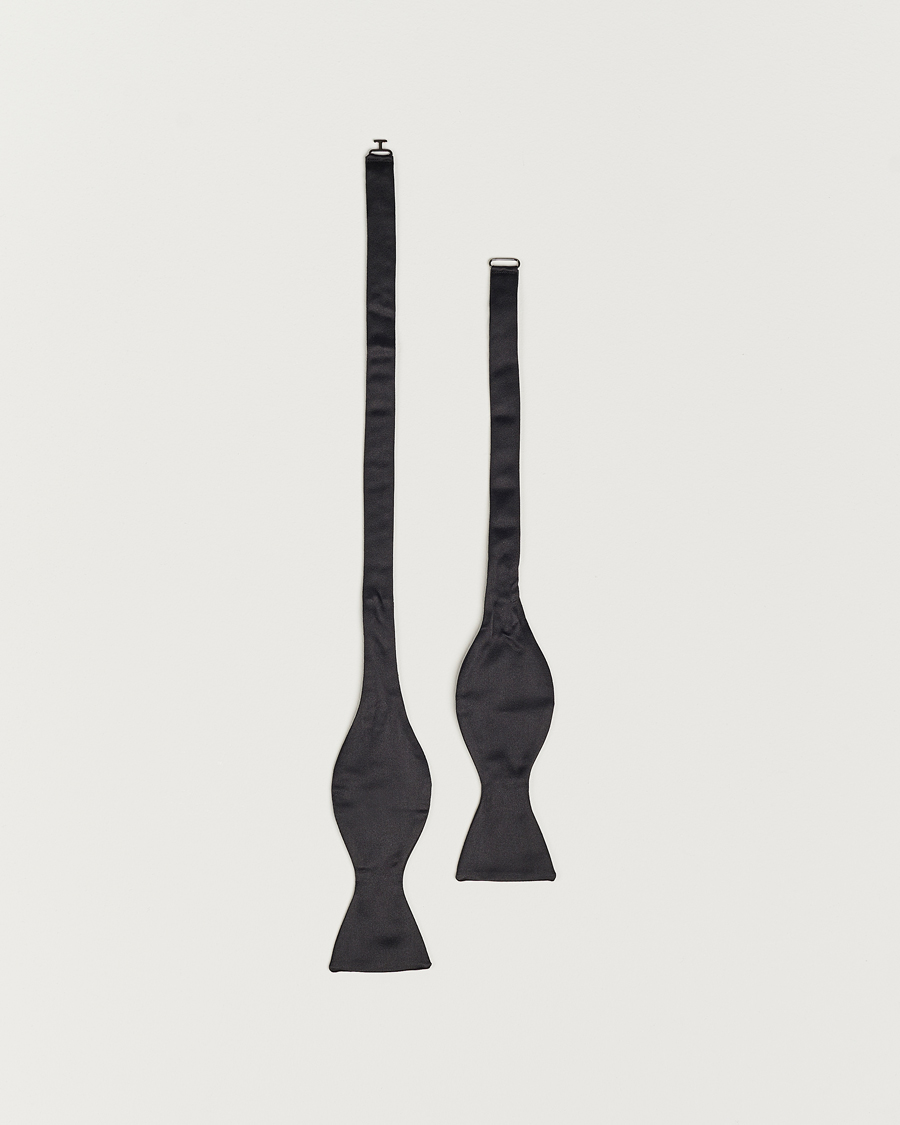 Mies | Polo Ralph Lauren Silk Self Tie Bow Tie Black | Polo Ralph Lauren | Silk Self Tie Bow Tie Black