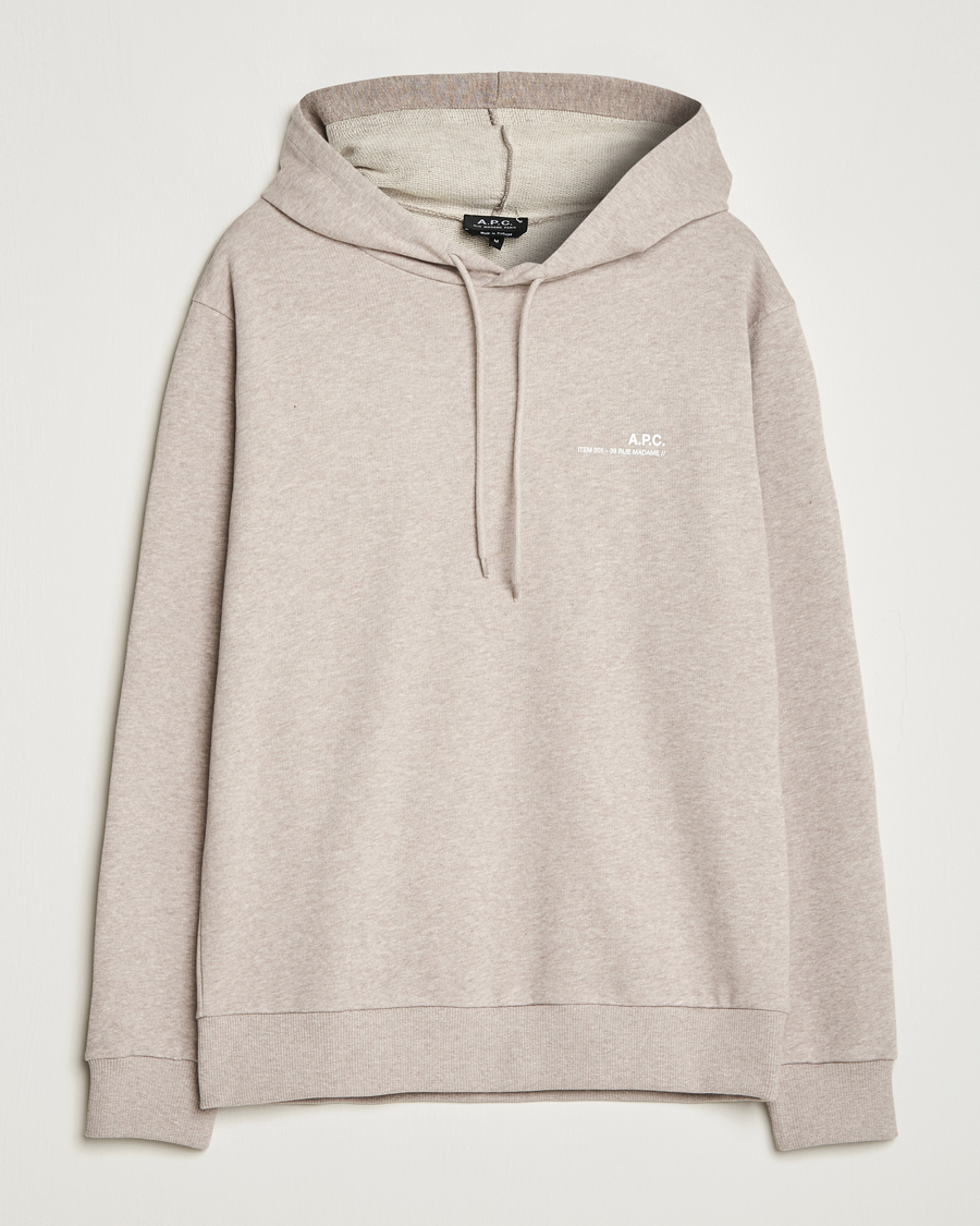 Mies | Puserot | A.P.C. | Item Hoodie Beige Chine
