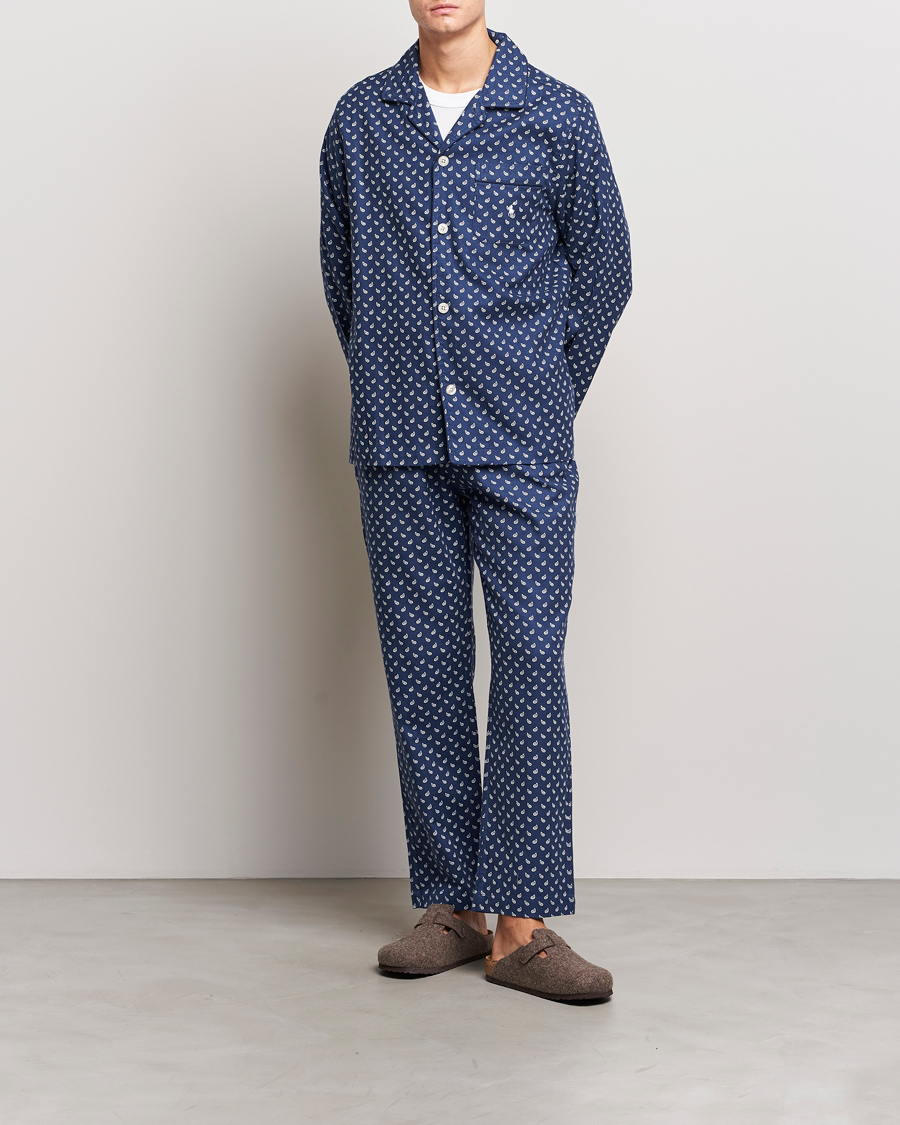 Mies | Yöpuvut ja kylpytakit | Polo Ralph Lauren | Flannel Paisley Pyjama Set Navy
