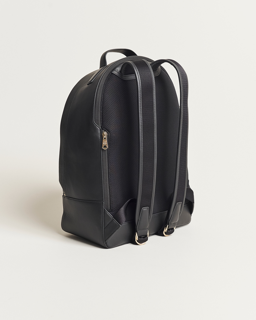 Mies |  | Paul Smith | Leather Stripe Backpack Black
