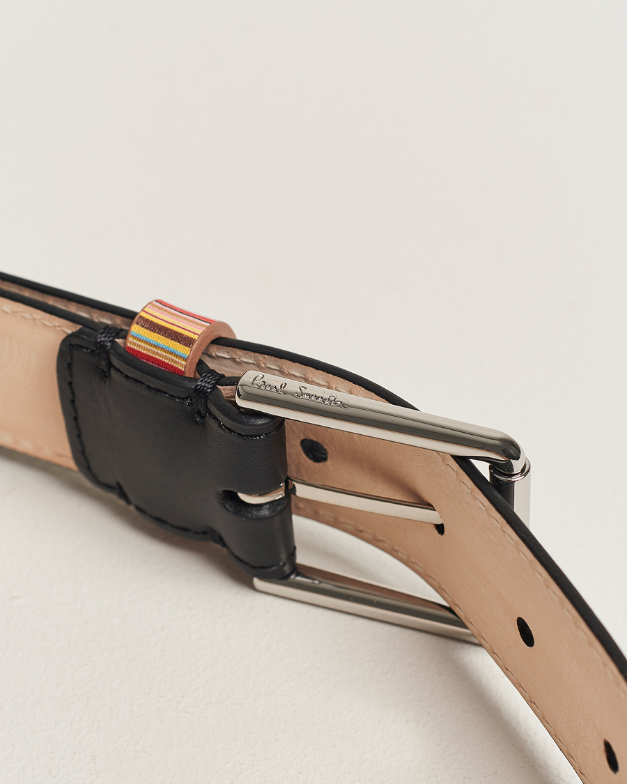 Mies | Paul Smith Leather Stripe Belt Black | Paul Smith | Leather Stripe Belt Black