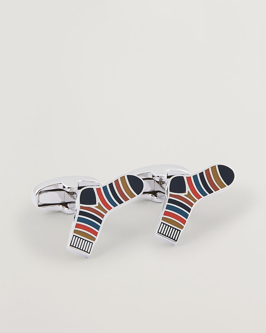 Mies | Paul Smith Artist Stripe Cufflink Silver | Paul Smith | Artist Stripe Cufflink Silver