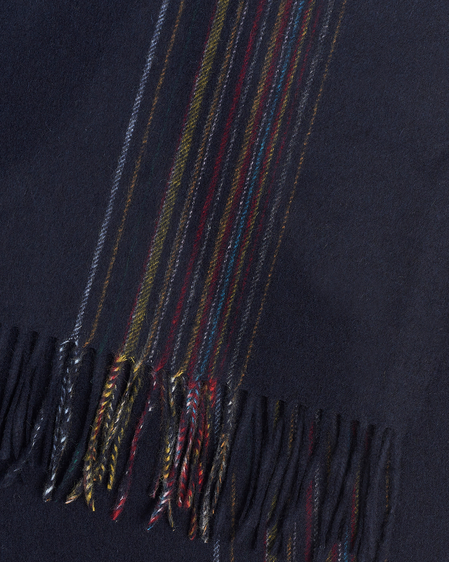 Mies | Paul Smith Lambswool/Cashmere Signature Scarf Navy | Paul Smith | Lambswool/Cashmere Signature Scarf Navy