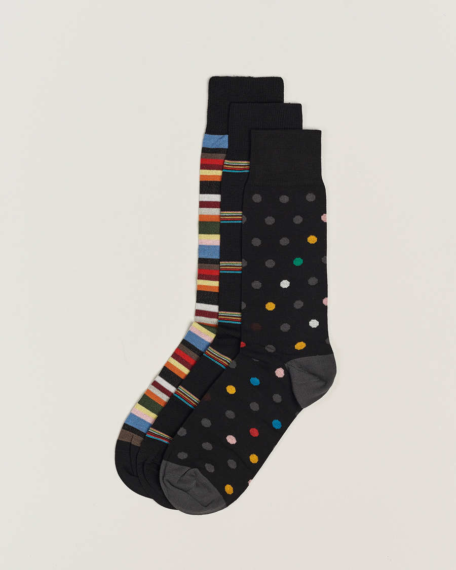 Mies | Alusvaatteet | Paul Smith | 3-Pack Signature Tipping Socks Multi