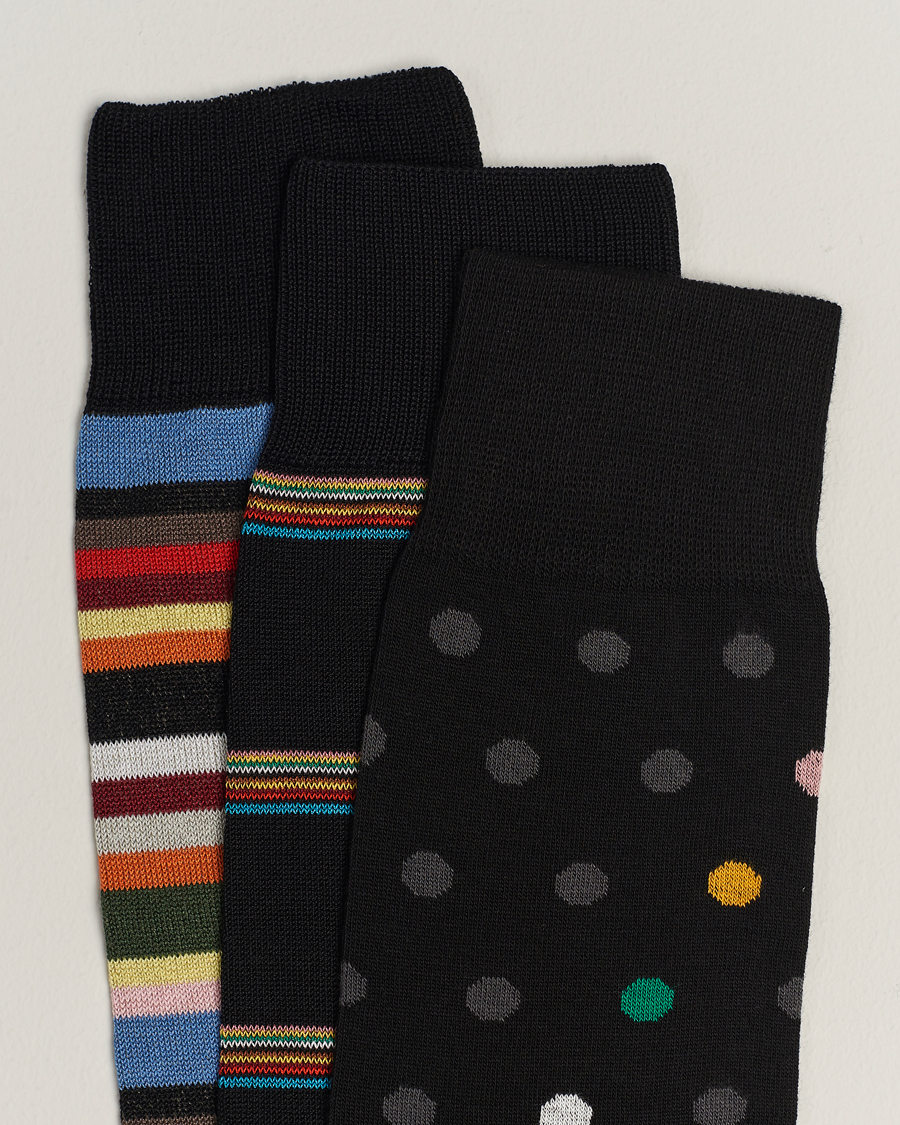 Mies |  | Paul Smith | 3-Pack Signature Tipping Socks Multi